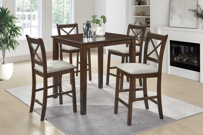Tahoe Beige 5-Piece Counter Height Dining Set from Happy Homes - Luna Furniture