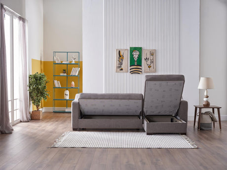 Tahoe Verderio Dark Gray Storage Sleeper Sectional from Bellona - Luna Furniture