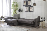Tahoe Carrie Gray Storage Ottoman from Bellona - Luna Furniture