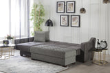 Tahoe Carrie Gray Storage Ottoman from Bellona - Luna Furniture