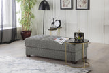 Tahoe Carrie Gray Storage Ottoman from Bellona - Luna Furniture