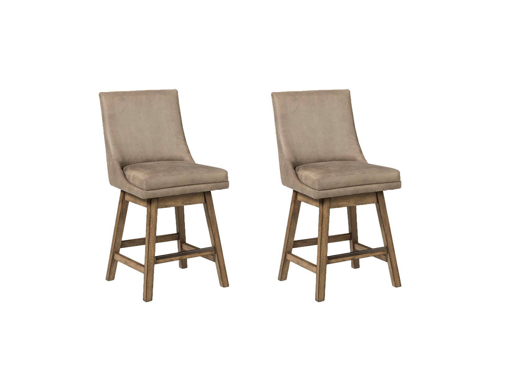 Tallenger 2-Piece Bar Stool in Beige from Ashley - Luna Furniture