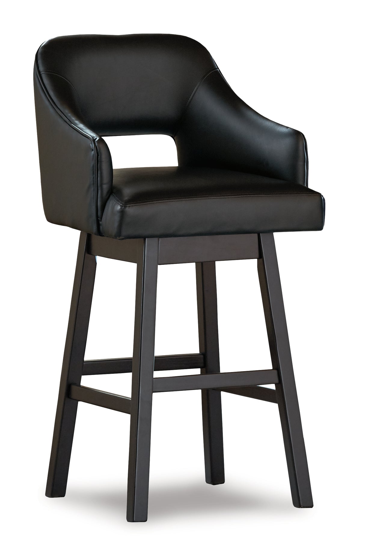 Tallenger 2-Piece Bar Stool in Black/Dark Brown from Ashley - Luna Furniture