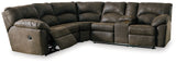 Tambo 2-Piece Sectional with Recliner in Canyon from Ashley - Luna Furniture