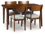 Tameride Brown Dining Table and 4 Chairs (Set of 5) from Ashley - Luna Furniture