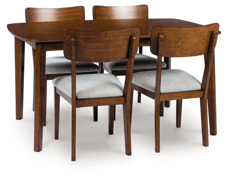 Tameride Brown Dining Table and 4 Chairs (Set of 5) from Ashley - Luna Furniture