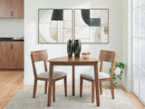 Tameride Dining Table and 2 Chairs in Brown from Ashley - Luna Furniture
