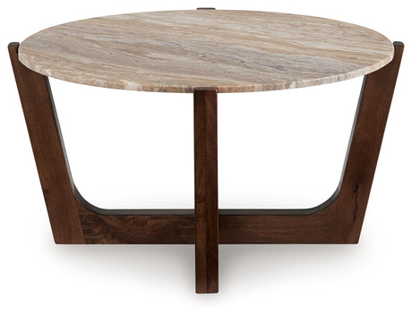 Tanidore Warm Brown Coffee Table from Ashley - Luna Furniture