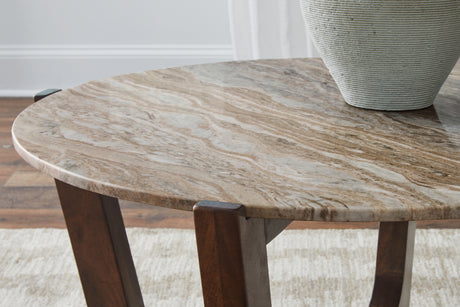 Tanidore Warm Brown Coffee Table from Ashley - Luna Furniture