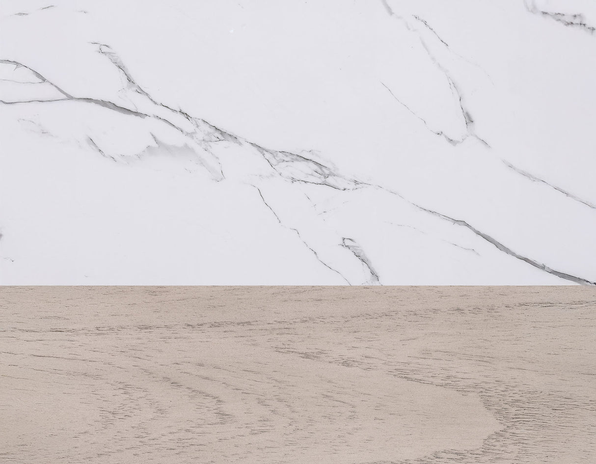 Taylor Tan Faux-Marble Counter Height Set with Stools from Steve Silver - Luna Furniture