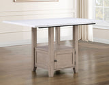 Taylor Tan Faux-Marble Counter Height Set with Stools from Steve Silver - Luna Furniture