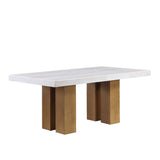 Artemis White/Beige Dining Room Set