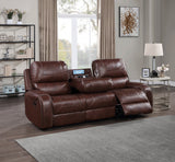 Keily Brown 3-Piece Manual Reclining Living Room Set from Steve Silver - Luna Furniture