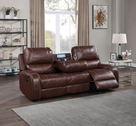 Keily Brown 3-Piece Manual Reclining Living Room Set from Steve Silver - Luna Furniture