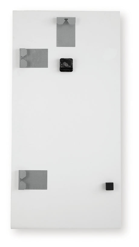 Teague Brown/Gray/Ivory Wall Clock from Ashley - Luna Furniture
