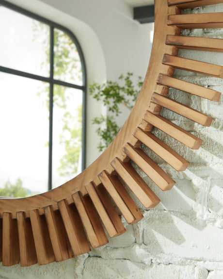 Tedwell Brown Accent Mirror from Ashley - Luna Furniture