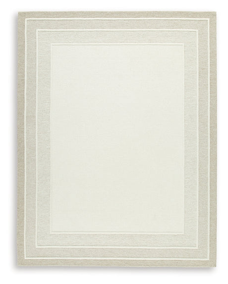 Teelgan Ivory/Tan Extra Large Rug from Ashley - Luna Furniture