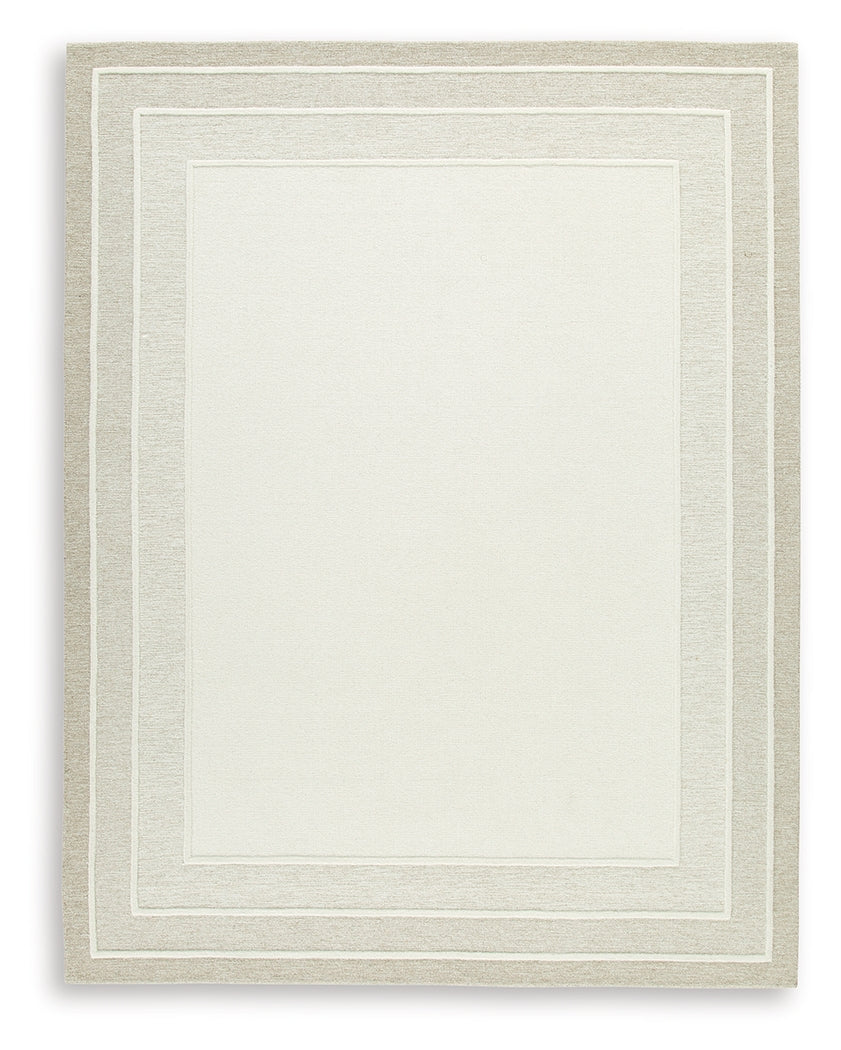 Teelgan Ivory/Tan Large Rug from Ashley - Luna Furniture