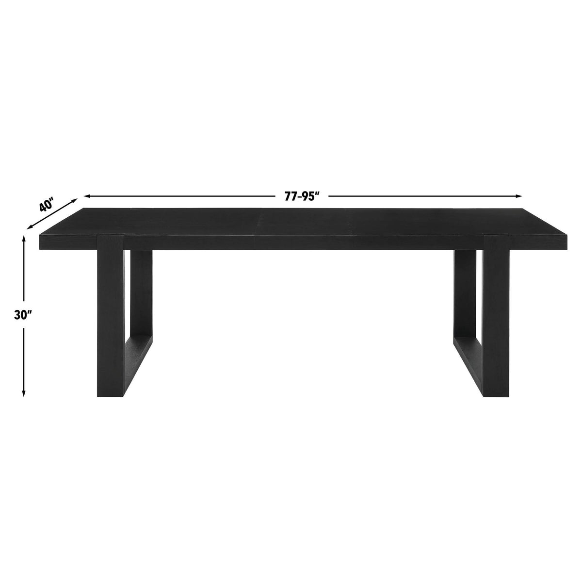 Yves Black/Gray 7-Piece Dining Room Set from Steve Silver - Luna Furniture