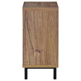 Teller 1-door Entryway Shoe Storage Bench Natural Oak from Coaster - Luna Furniture