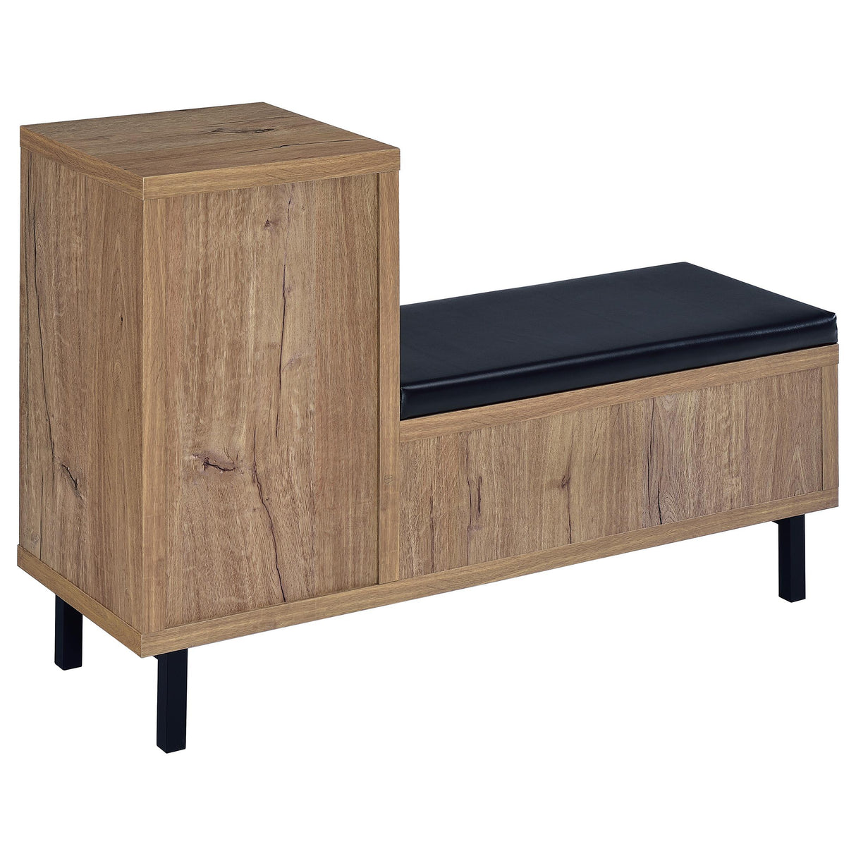 Teller 1-door Entryway Shoe Storage Bench Natural Oak from Coaster - Luna Furniture
