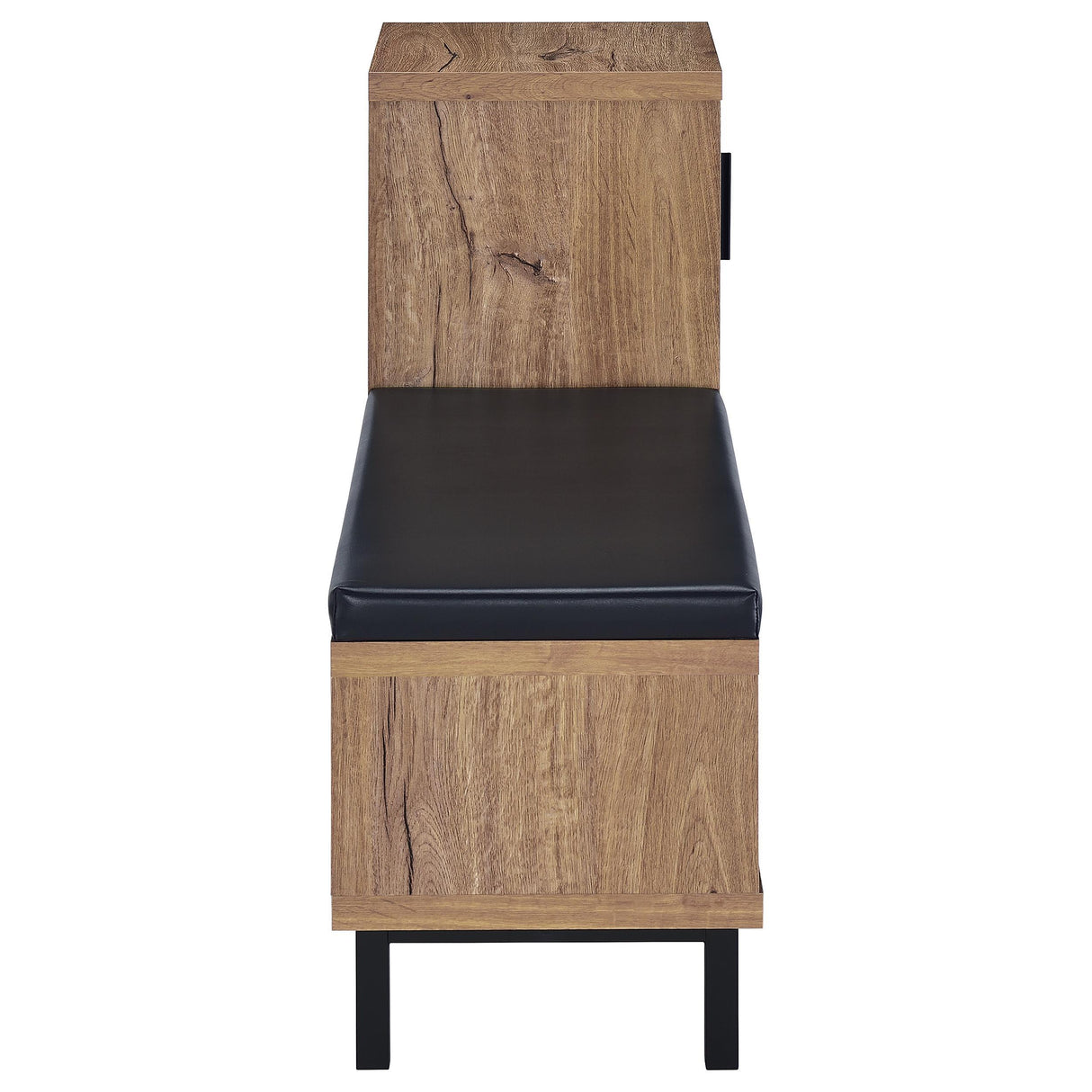 Teller 1-door Entryway Shoe Storage Bench Natural Oak from Coaster - Luna Furniture