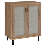 Teller Natural Oak 2-Door Shoe Storage Cabinet from Coaster - Luna Furniture