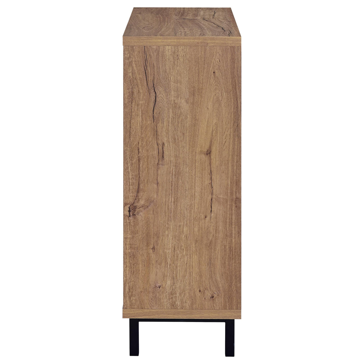 Teller Natural Oak 2-Door Shoe Storage Cabinet from Coaster - Luna Furniture