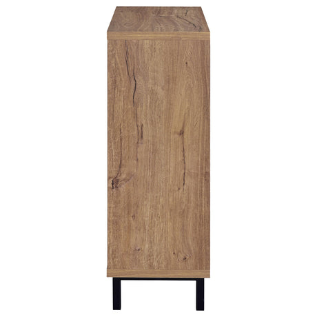 Teller Natural Oak 2-Door Shoe Storage Cabinet from Coaster - Luna Furniture