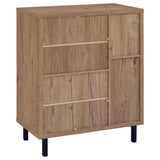 Teller Natural Oak 2-Door Shoe Storage Cabinet from Coaster - Luna Furniture