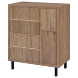 Teller Natural Oak 2-Door Shoe Storage Cabinet from Coaster - Luna Furniture