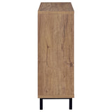Teller Natural Oak 2-Door Shoe Storage Cabinet from Coaster - Luna Furniture