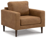 Telora Chair and Ottoman in Caramel from Ashley Furniture - Luna Furniture