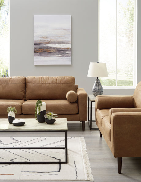 Telora Sofa and Loveseat in Caramel from Ashley - Luna Furniture