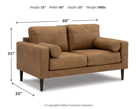 Telora Sofa, Loveseat, Chair and Ottoman in Caramel from Ashley - Luna Furniture