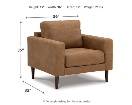 Telora Sofa, Loveseat, Chair and Ottoman in Caramel from Ashley - Luna Furniture