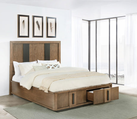 Terrace Ash Brown 2-Drawer Eastern King Storage Bed from Coaster - Luna Furniture