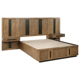 Terrace Ash Brown Wall Panel with Nightstand Set from Coaster - Luna Furniture