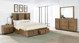 Terrace 4-piece California King Wall Panel Bedroom Set Ash Brown from Coaster - Luna Furniture