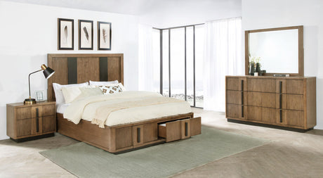 Terrace 4-piece Eastern King Bedroom Set Ash Brown from Coaster - Luna Furniture