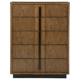 Terrace Ash Brown 5-Drawer Chest from Coaster - Luna Furniture