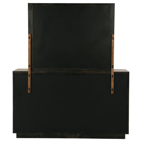 Terrace Ash Brown 6-Drawer Dresser and Mirror from Coaster - Luna Furniture
