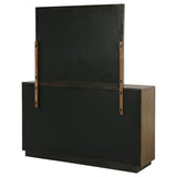Terrace Ash Brown 6-Drawer Dresser and Mirror from Coaster - Luna Furniture