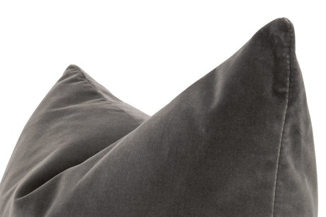 The Basic 22" Essential Pillow in Dark Dove Velvet, Set of 2 from Essentials For Living - Luna Furniture