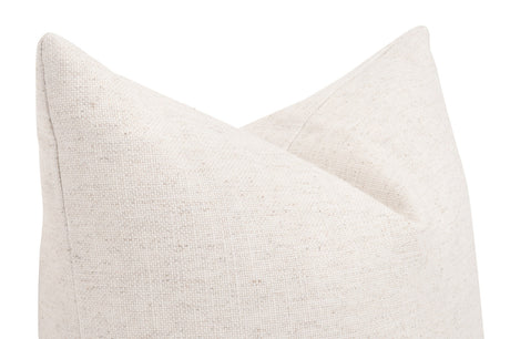 The Basic 22" Essential Pillow in Performance Textured Cream Linen, Set of 2 from Essentials For Living - Luna Furniture
