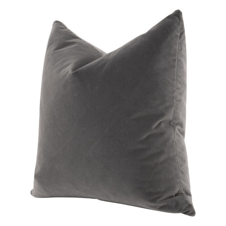 The Basic 26" Essential Euro Pillow in Dark Dove Velvet, Set of 2 from Essentials For Living - Luna Furniture