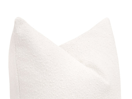 The Basic 26" Essential Euro Pillow in Livesmart Boucle-Snow, Set of 2 from Essentials For Living - Luna Furniture