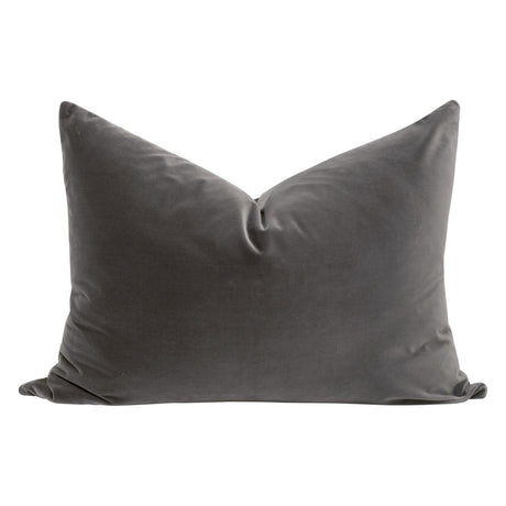 The Basic 34" Essential Dutch Pillow in Dark Dove Velvet, Set of 2 from Essentials For Living - Luna Furniture