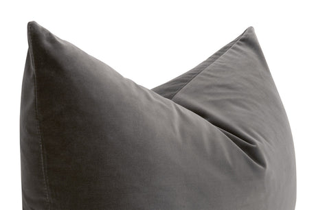The Basic 34" Essential Dutch Pillow in Dark Dove Velvet, Set of 2 from Essentials For Living - Luna Furniture