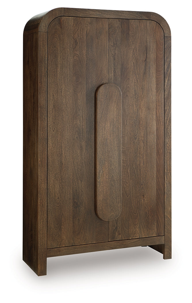 Thoren Medium Brown Accent Cabinet from Ashley - Luna Furniture